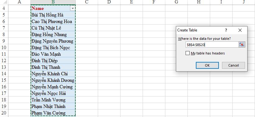 Hướng dẫn tìm kiếm và lọc dữ liệu tự động bằng Textbox trong Excel VBA